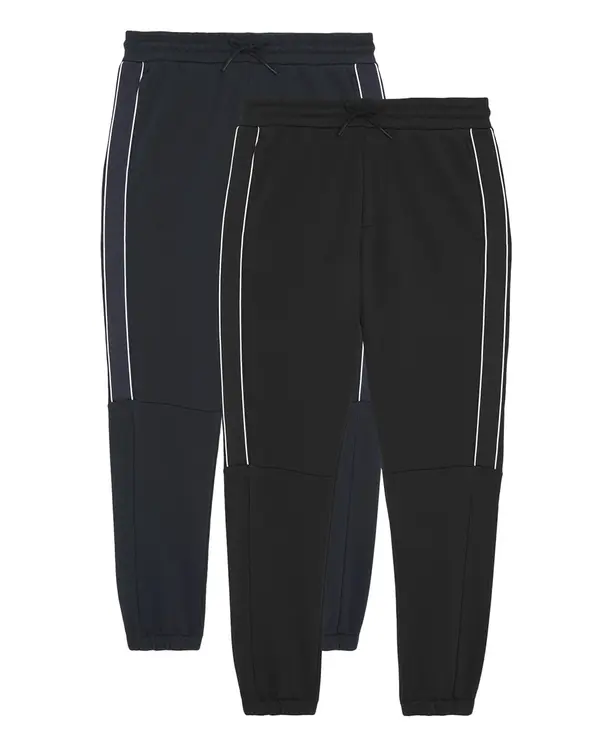 Lyle & Scott Lyle & Scott Hlače 'Tape Trackies'  mornarsko plava / crna / bijela