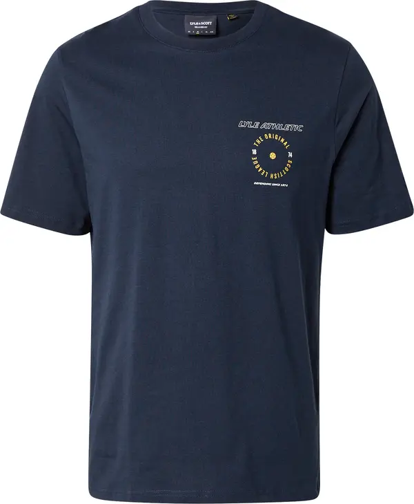 Lyle & Scott Lyle & Scott Majica 'Lyle Athletic'  mornarsko plava / limun / bijela