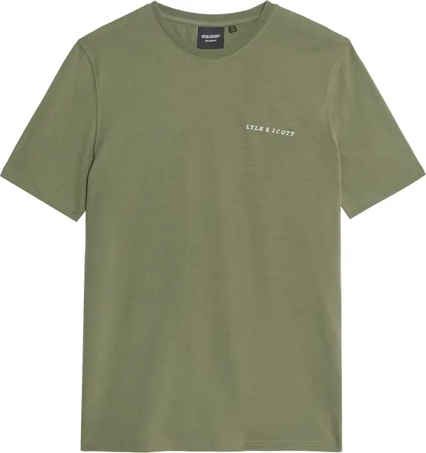 Lyle & Scott Lyle & Scott Majica  maslinasta / bijela