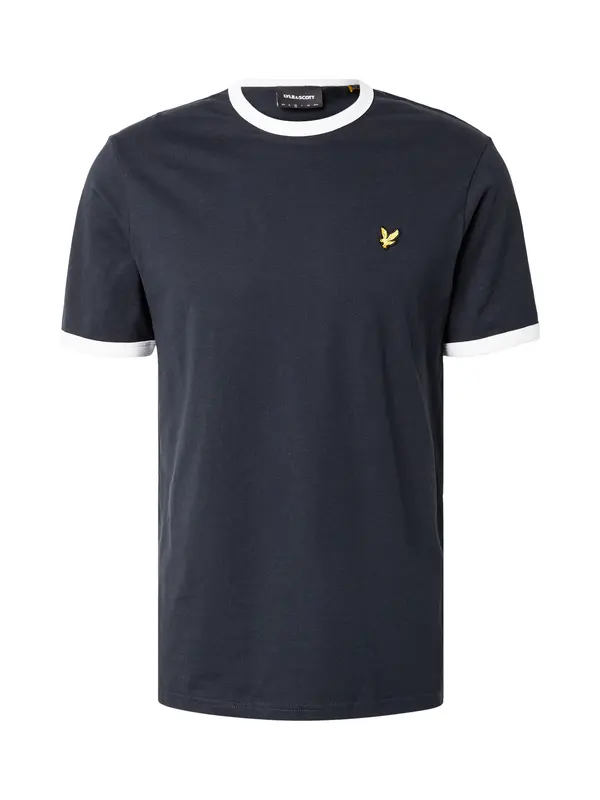 Lyle & Scott Lyle & Scott Majica 'Ringer'  mornarsko plava / žuta / bijela