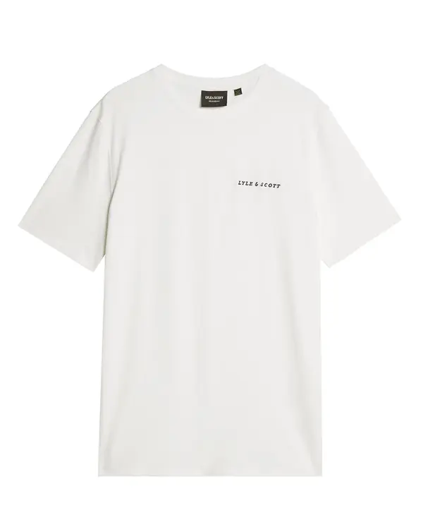 Lyle & Scott Lyle & Scott Majica 'Script'  crna / bijela