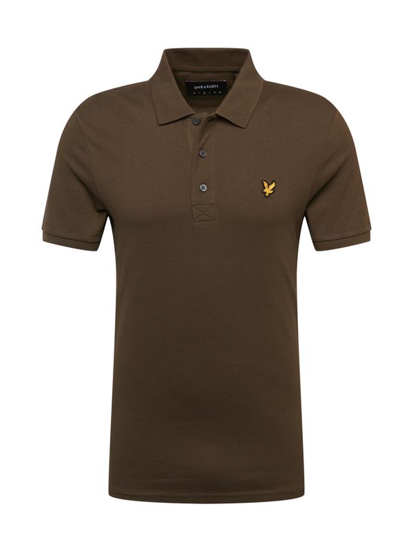 Lyle & Scott Lyle & Scott Majica  tamno smeđa / žuta