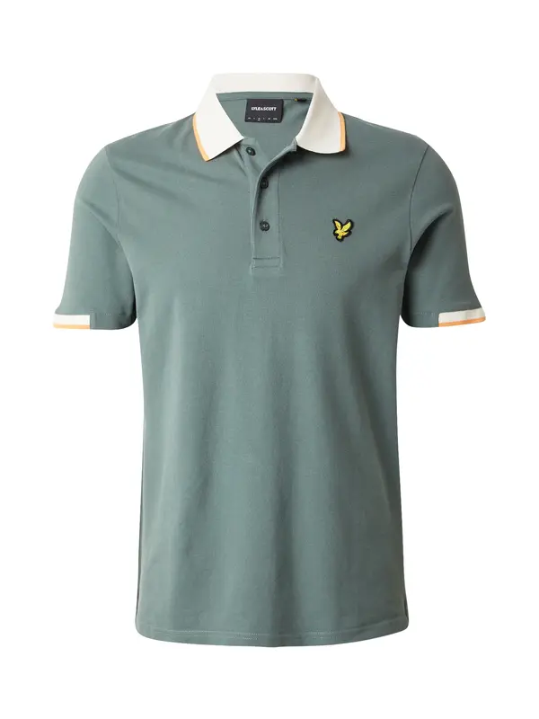 Lyle & Scott Lyle & Scott Majica  tamno zelena / svijetlonarančasta / svijetla bež