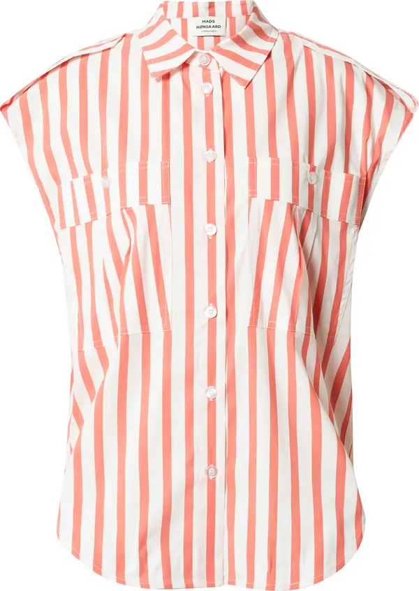 MADS NORGAARD COPENHAGEN MADS NORGAARD COPENHAGEN Bluza 'Kriz'  lubenica roza / bijela