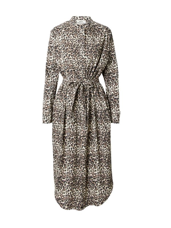 MADS NORGAARD COPENHAGEN MADS NORGAARD COPENHAGEN Košulja haljina  svijetlobež / smeđa / crna