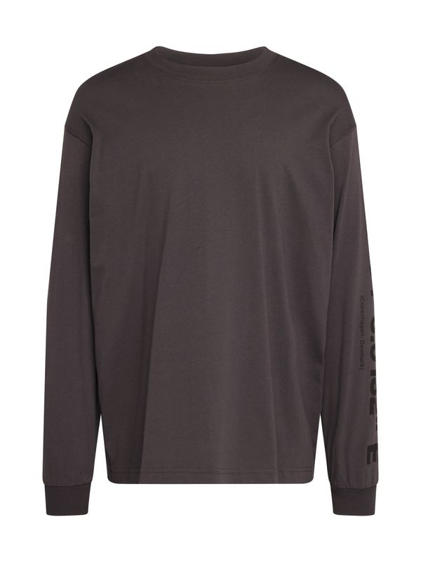 MADS NORGAARD COPENHAGEN MADS NORGAARD COPENHAGEN Majica 'Karl'  antracit siva / crna