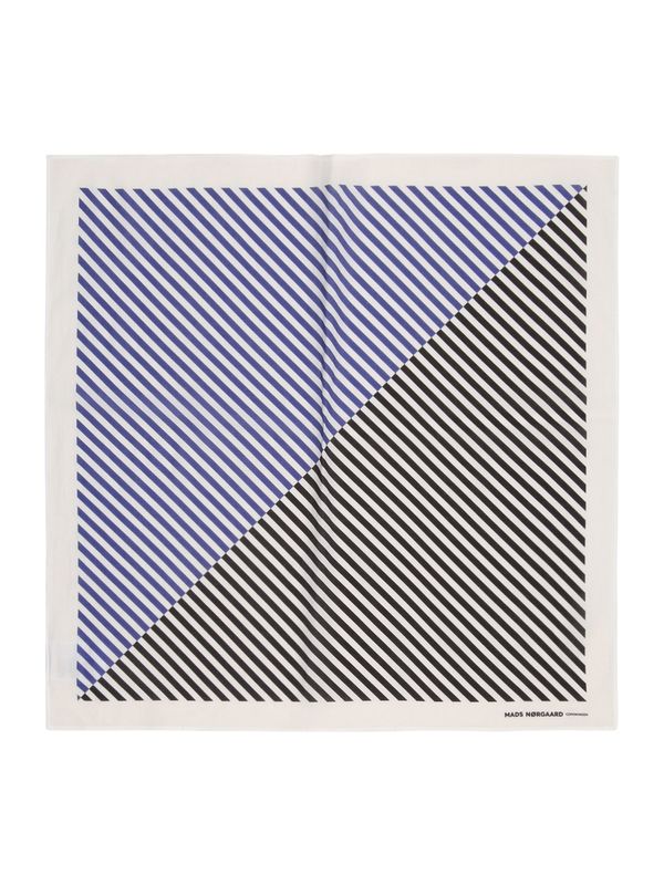 MADS NORGAARD COPENHAGEN MADS NORGAARD COPENHAGEN Ručnik  crno plava / crna / bijela
