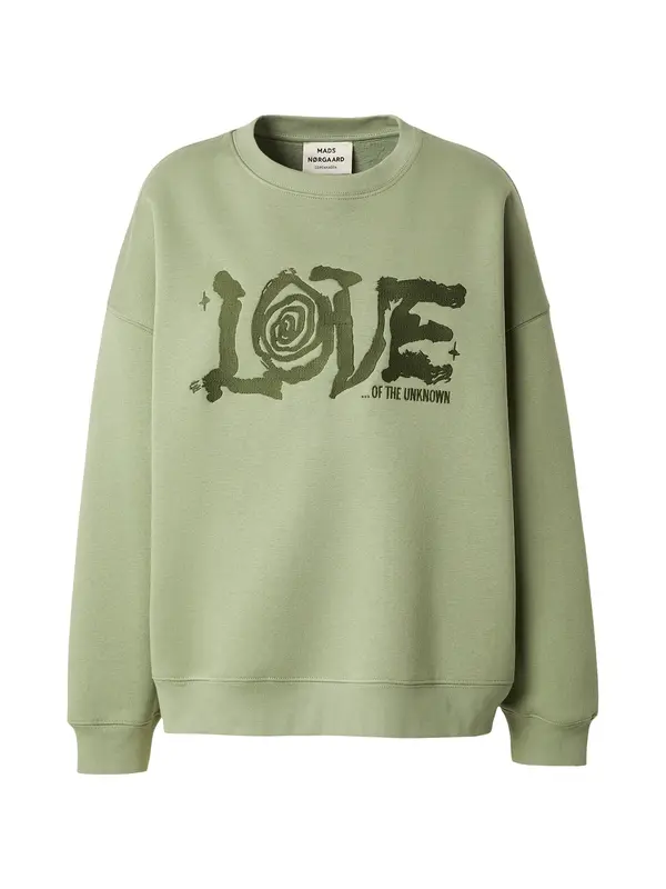 MADS NORGAARD COPENHAGEN MADS NORGAARD COPENHAGEN Sweater majica  maslinasta / pastelno zelena