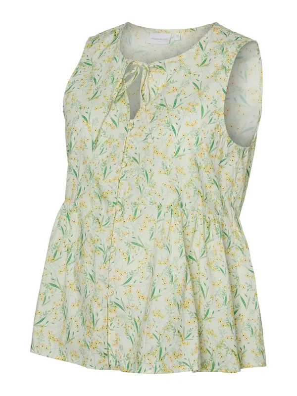 MAMALICIOUS MAMALICIOUS Bluza 'MLMAJA LIA'  limun / zelena / bijela