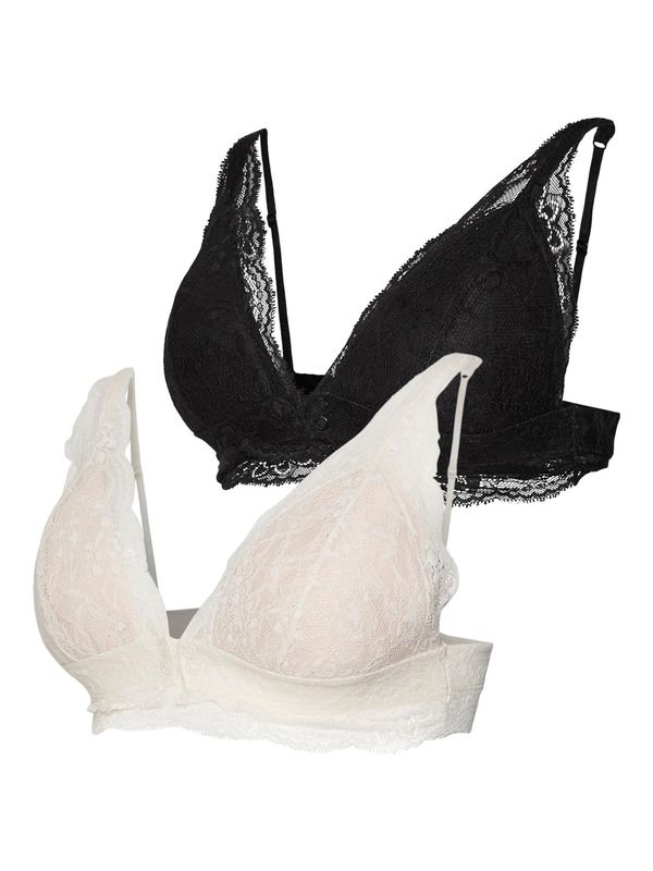 MAMALICIOUS MAMALICIOUS Grudnjak 'Klara'  crna / bijela