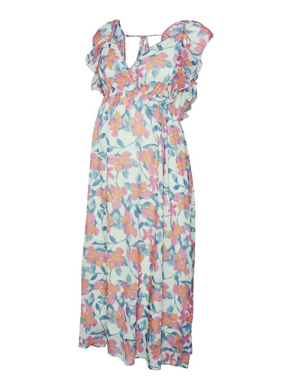 MAMALICIOUS MAMALICIOUS Ljetna haljina 'ADA'  plava / svijetloplava / narančasta / roza