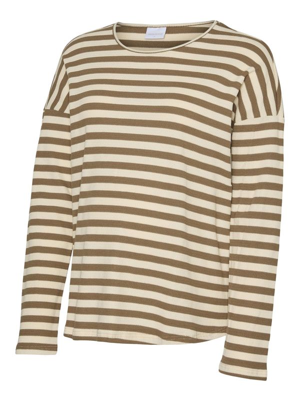 MAMALICIOUS MAMALICIOUS Majica 'MLSILLE'  tamno bež / vuneno bijela