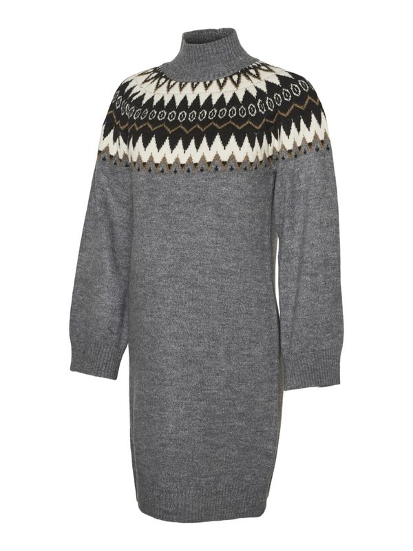 MAMALICIOUS MAMALICIOUS Pletena haljina 'Eli'  smeđa / tamo siva / crna / bijela