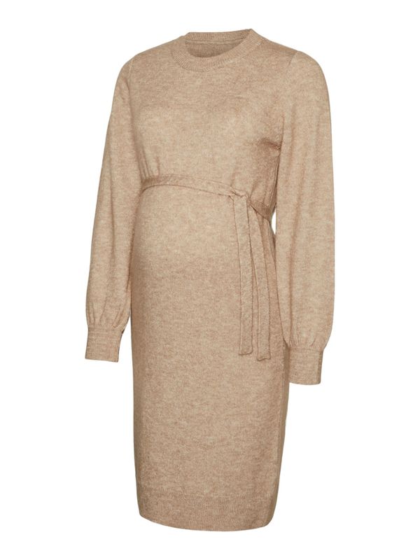 MAMALICIOUS MAMALICIOUS Pletena haljina 'New Anne'  bež melange