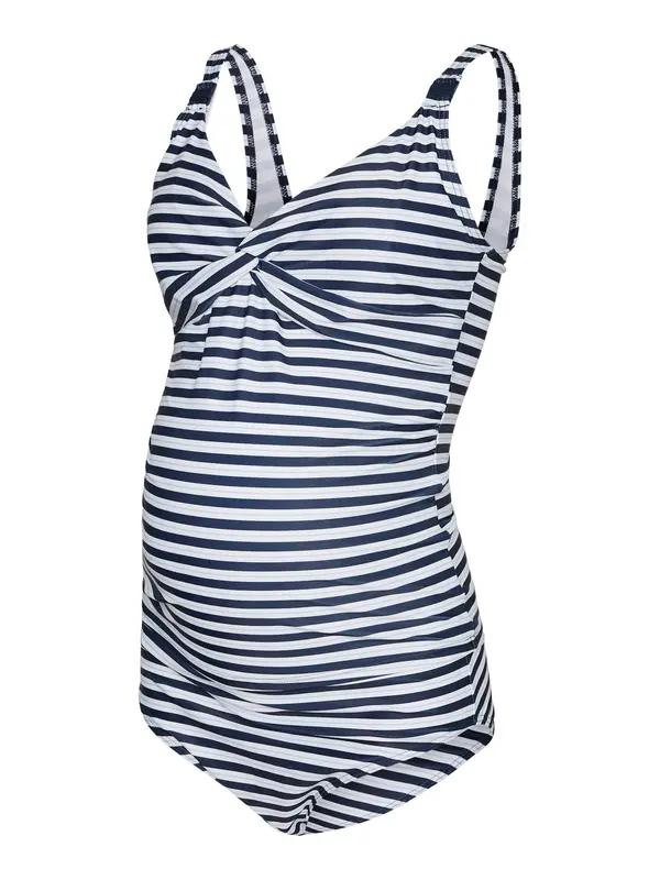 MAMALICIOUS MAMALICIOUS Tankini 'Louisa'  plava / bijela