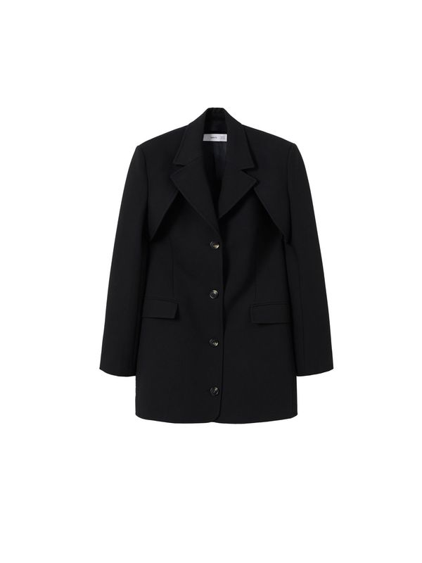 MANGO MANGO Blejzer 'Gatsby'  crna