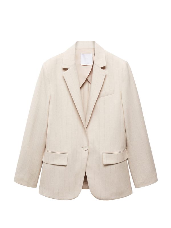 MANGO MANGO Blejzer 'GINA'  siva / puder roza