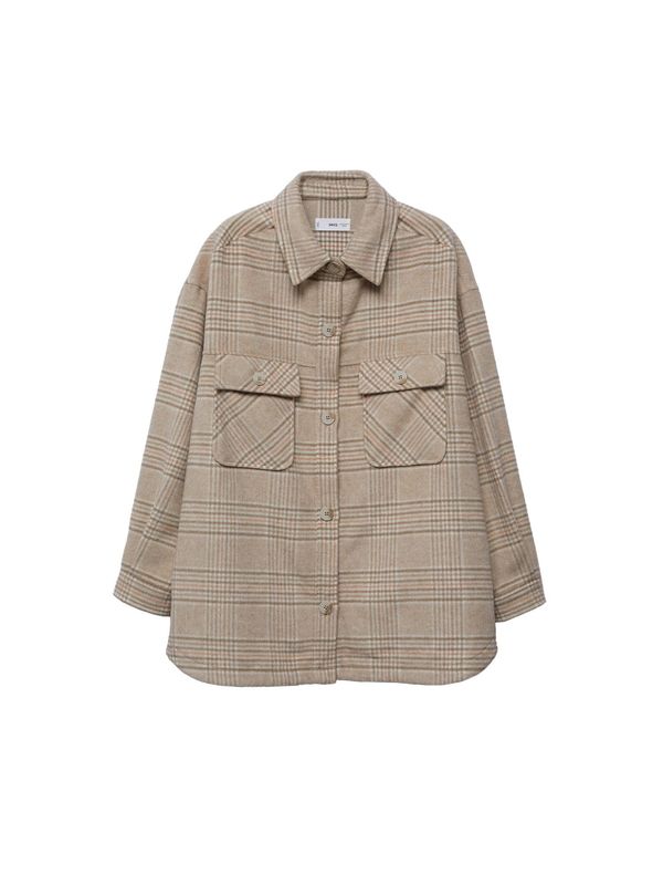 MANGO MANGO Bluza  bež / roza / bijela