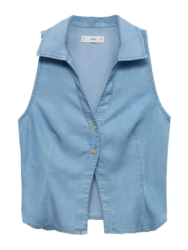 MANGO MANGO Bluza 'Bianca'  plavi traper