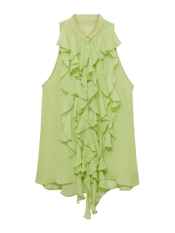 MANGO MANGO Bluza 'Camelia'  svijetlozelena