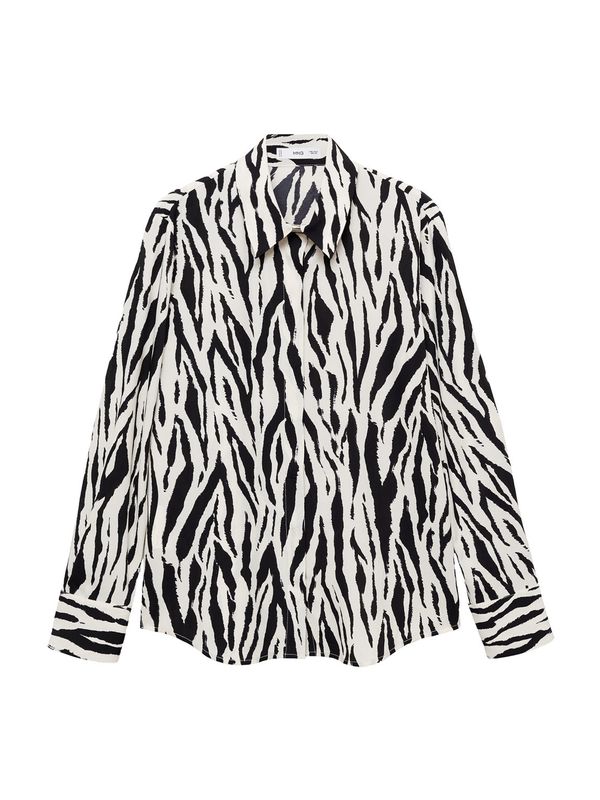 MANGO MANGO Bluza  crna / prljavo bijela