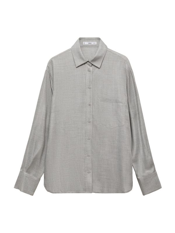 MANGO MANGO Bluza 'GALITA'  srebrno siva