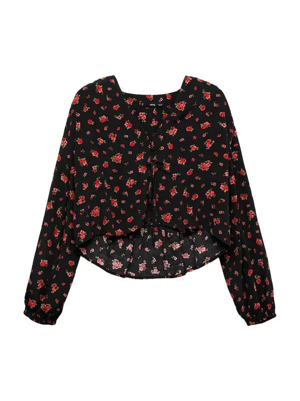 Mango MANGO Bluza 'GEM'  svijetlozelena / roza / crvena / crna