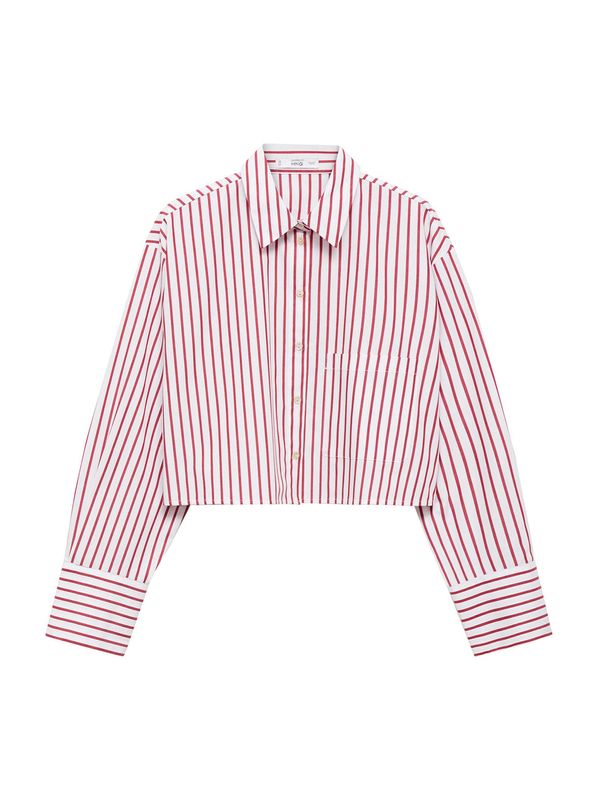 MANGO MANGO Bluza 'HONEY'  crvena / bijela