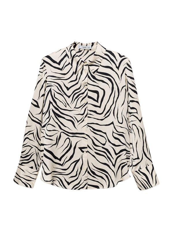 MANGO MANGO Bluza 'IDEALE'  bež / crna