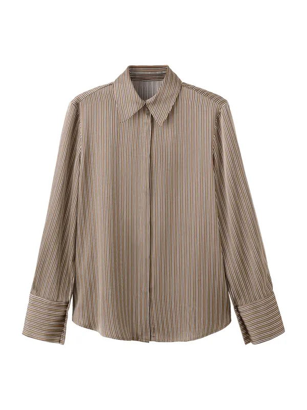 Mango MANGO Bluza 'IDEALE'  smeđa / crna / bijela