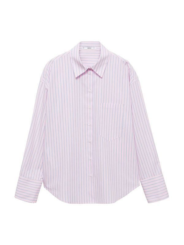 MANGO MANGO Bluza 'JOHN'  plava / roza / bijela