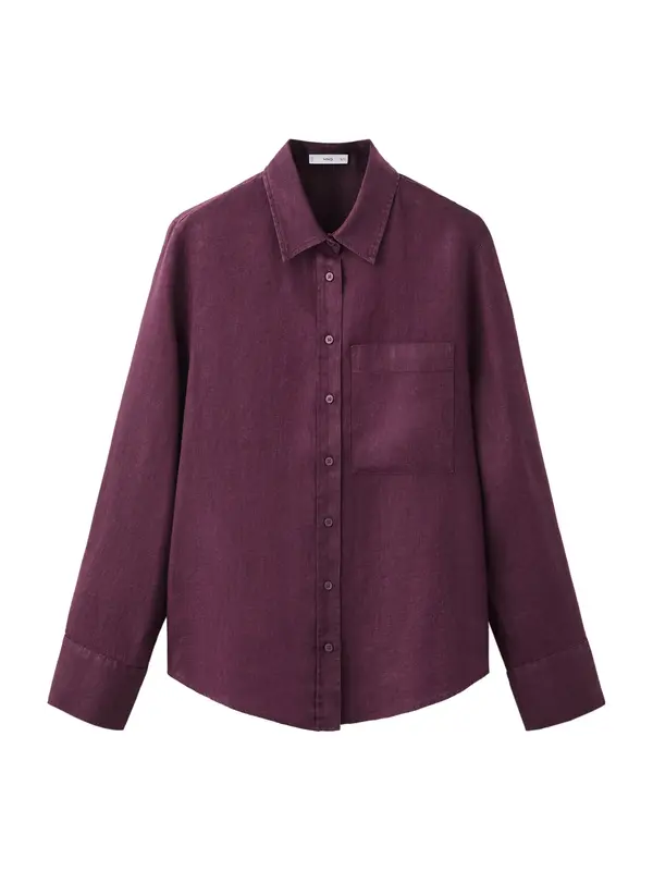 MANGO MANGO Bluza 'LINO'  ljubičasta