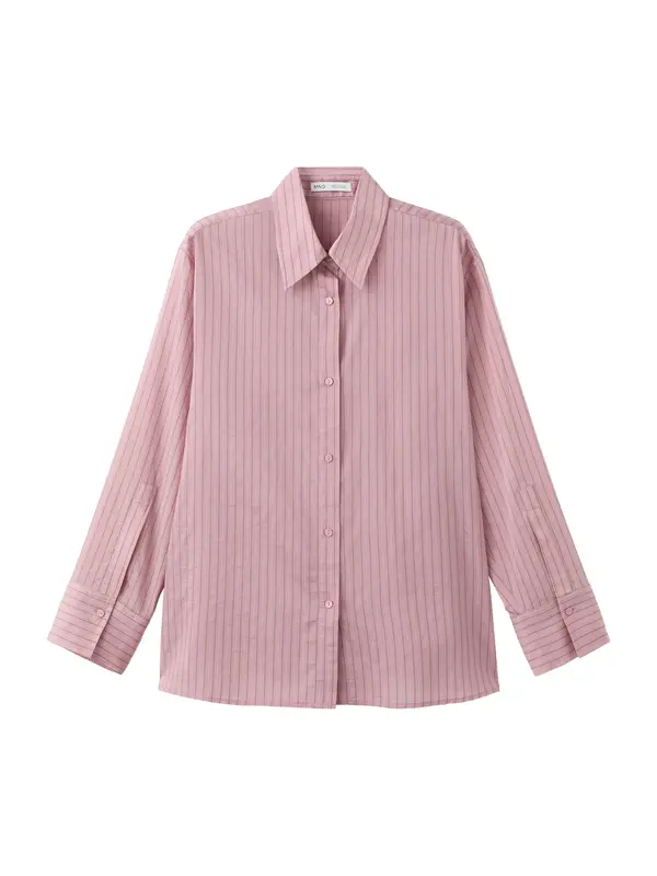 Mango MANGO Bluza 'Lombi'  prljavo roza / crna / bijela