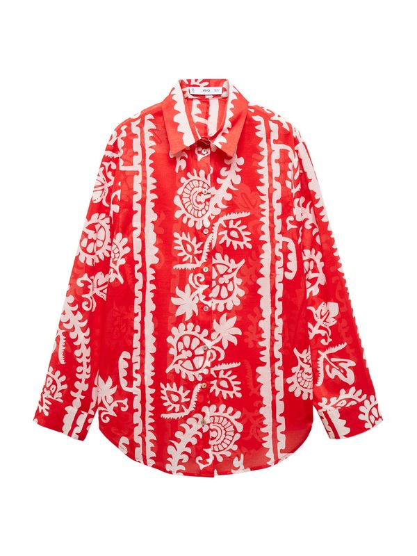 MANGO MANGO Bluza 'NEMO'  ecru/prljavo bijela / crvena