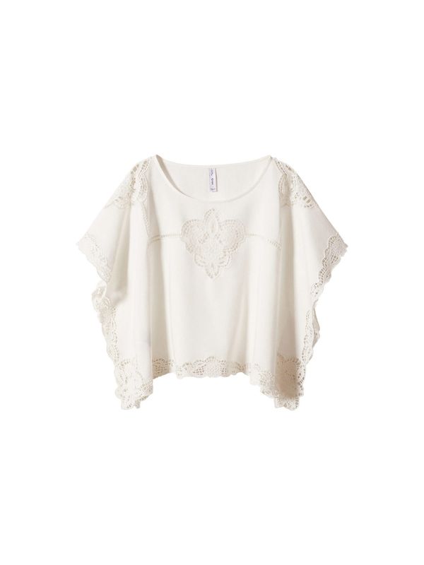 MANGO MANGO Bluza 'Nila'  bijela melange