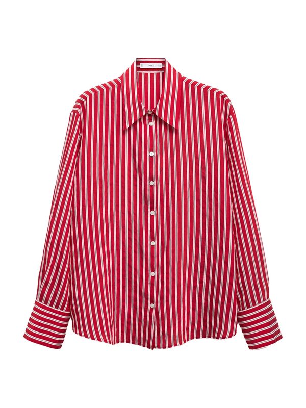 MANGO MANGO Bluza 'NINA'  jarko crvena / bijela