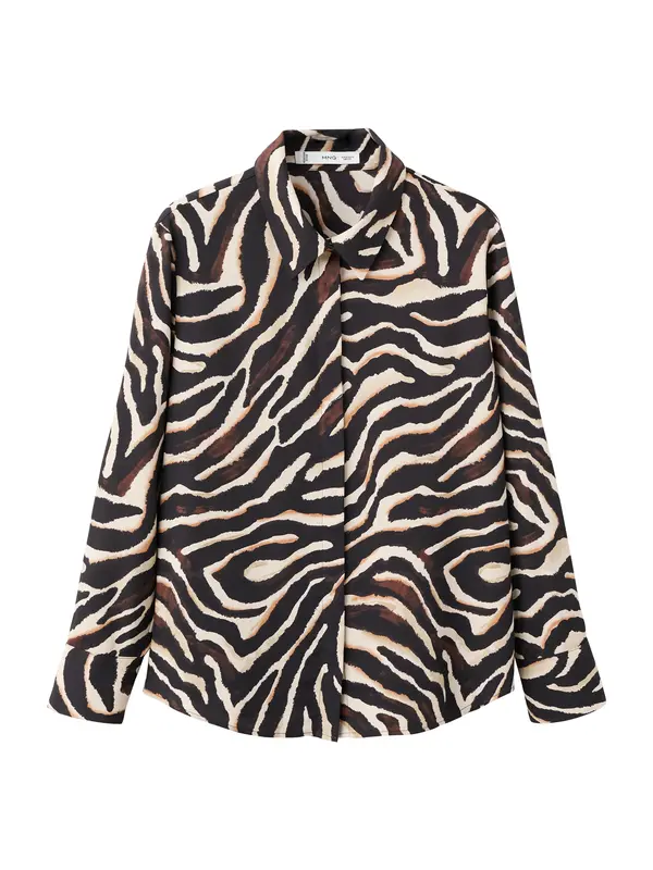 Mango MANGO Bluza  nude / crna