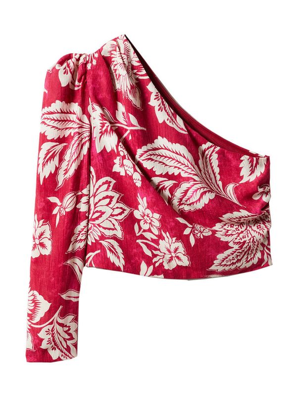 MANGO MANGO Bluza 'Peralta'  tamno roza / bijela