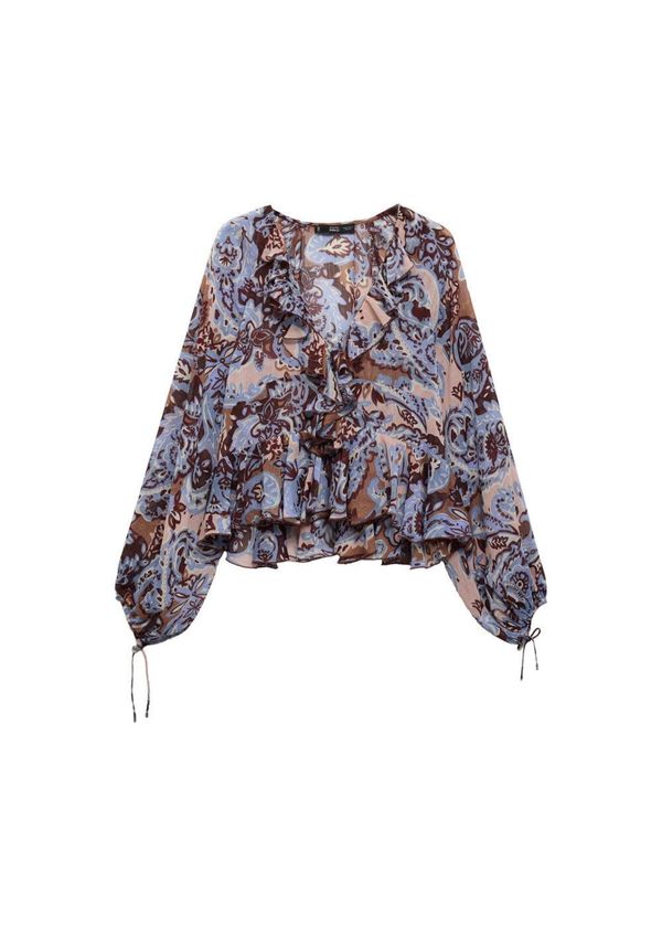 MANGO MANGO Bluza 'Petra'  nude / opal / smeđa / čokolada