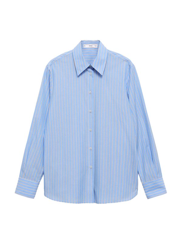 MANGO MANGO Bluza 'REGU'  azur / narančasta / prljavo bijela