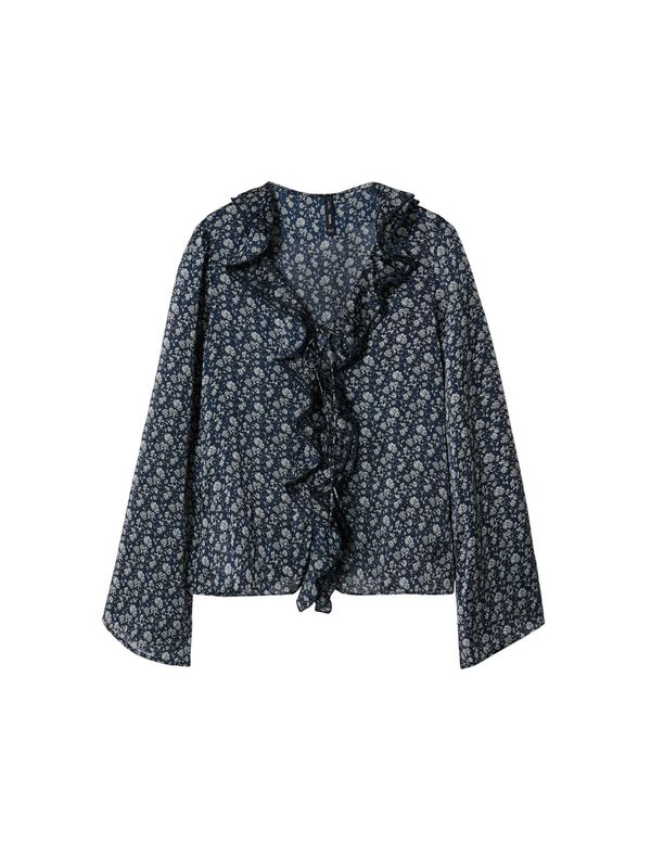 MANGO MANGO Bluza 'Rita'  mornarsko plava / bijela