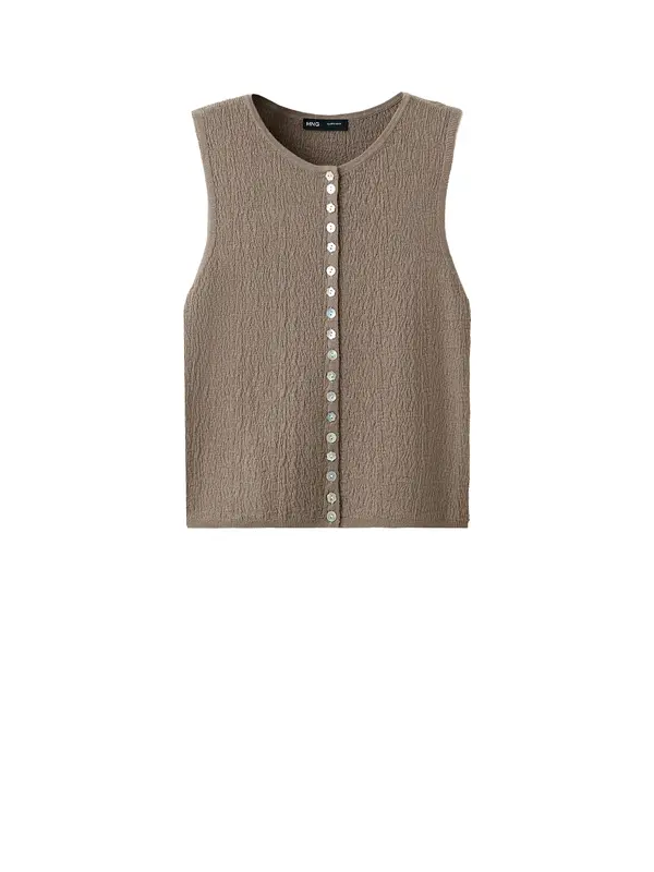 MANGO MANGO Bluza 'SHELL'  svijetlosmeđa