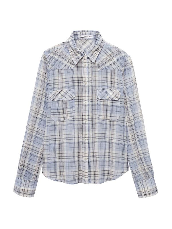 MANGO MANGO Bluza 'South'  morsko plava / svijetloplava / pastelno crvena / bijela