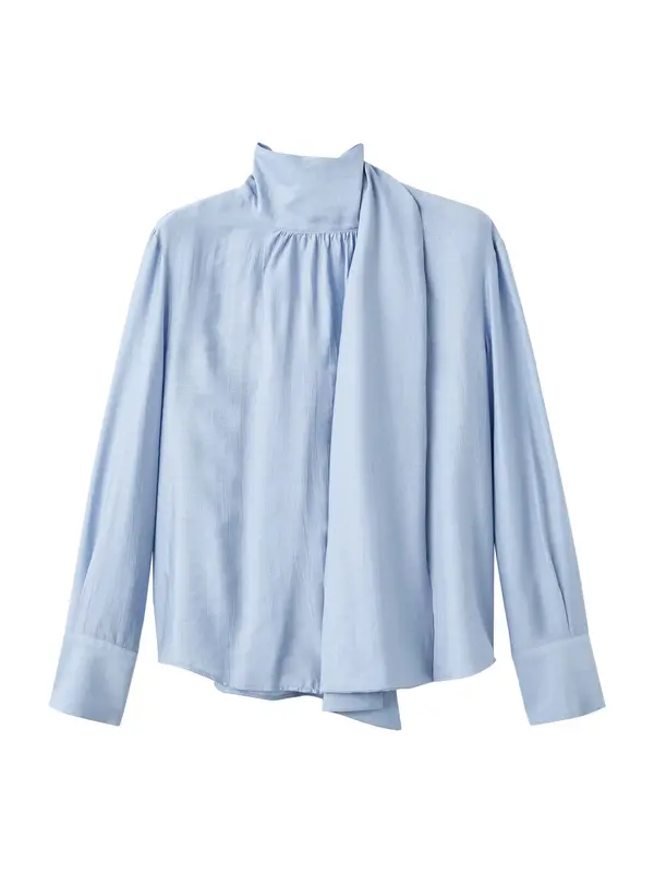 MANGO MANGO Bluza 'STUT'  pastelno plava