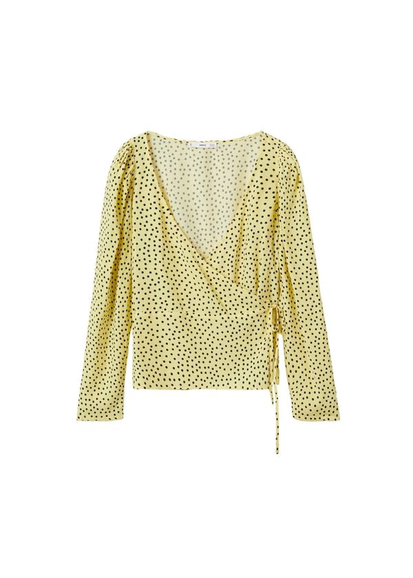 MANGO MANGO Bluza 'Topacio'  žuta / crna