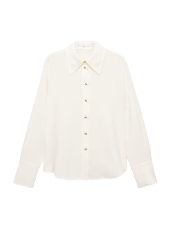 MANGO MANGO Bluza  vuneno bijela