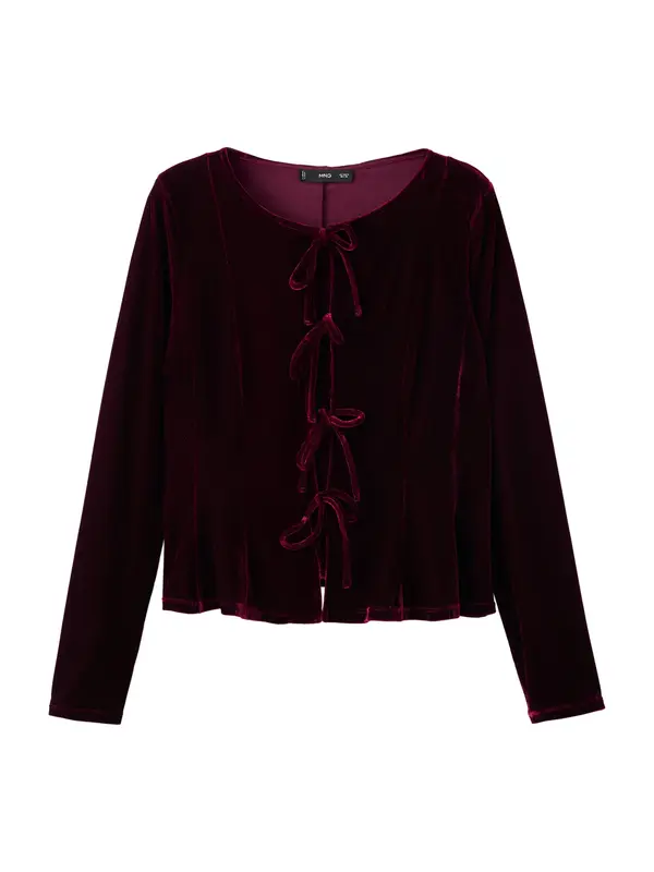 Mango MANGO Bluza 'XARANJA'  bordo
