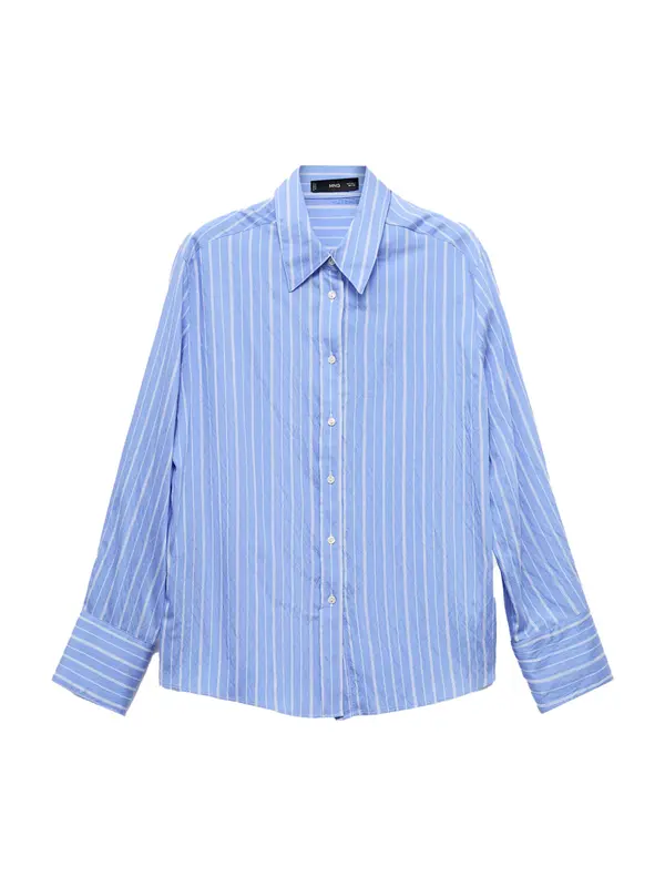 MANGO MANGO Bluza 'ZAHA'  nebesko plava / bijela