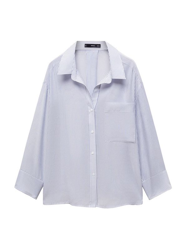 MANGO MANGO Bluza 'ZARO'  plava / bijela