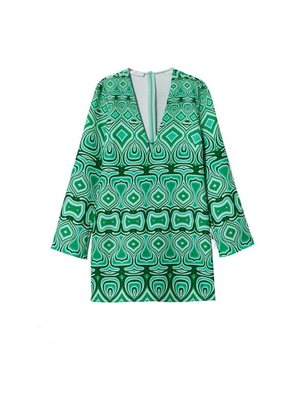 MANGO MANGO Haljina 'ALMOND'  zelena / menta / tamno zelena